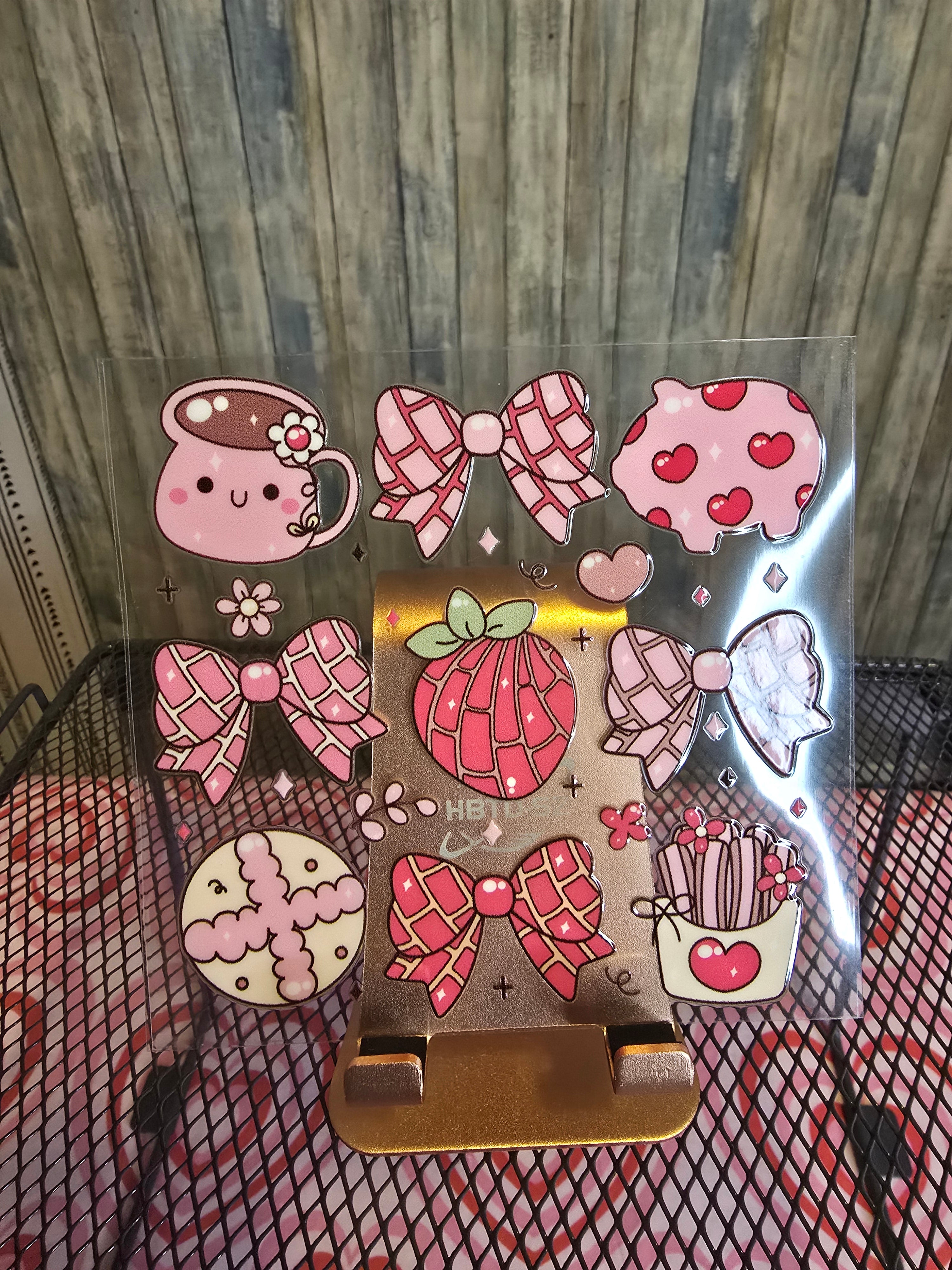 Bows, Conchas and Cafe decal