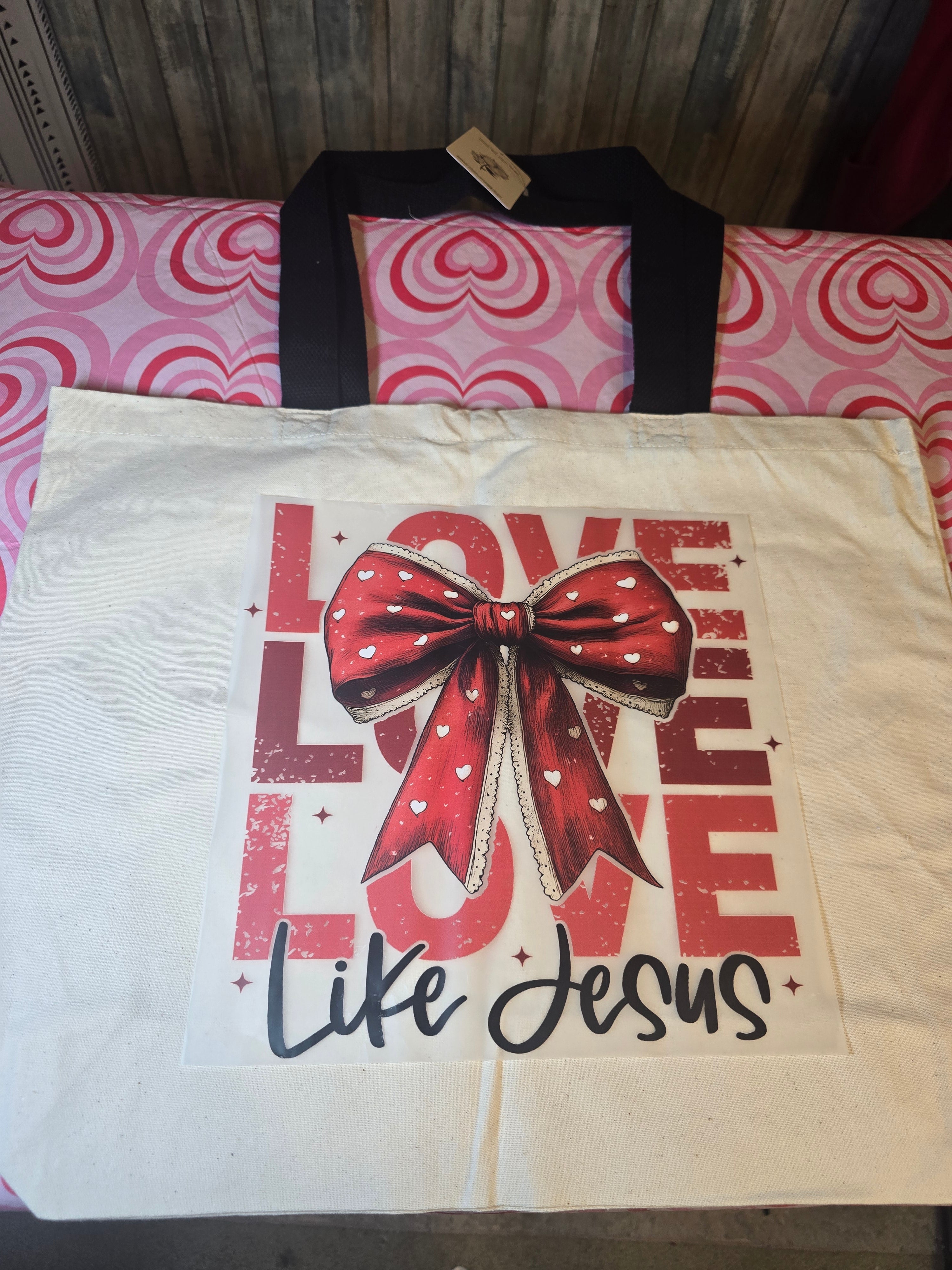 Love like Jesus tote