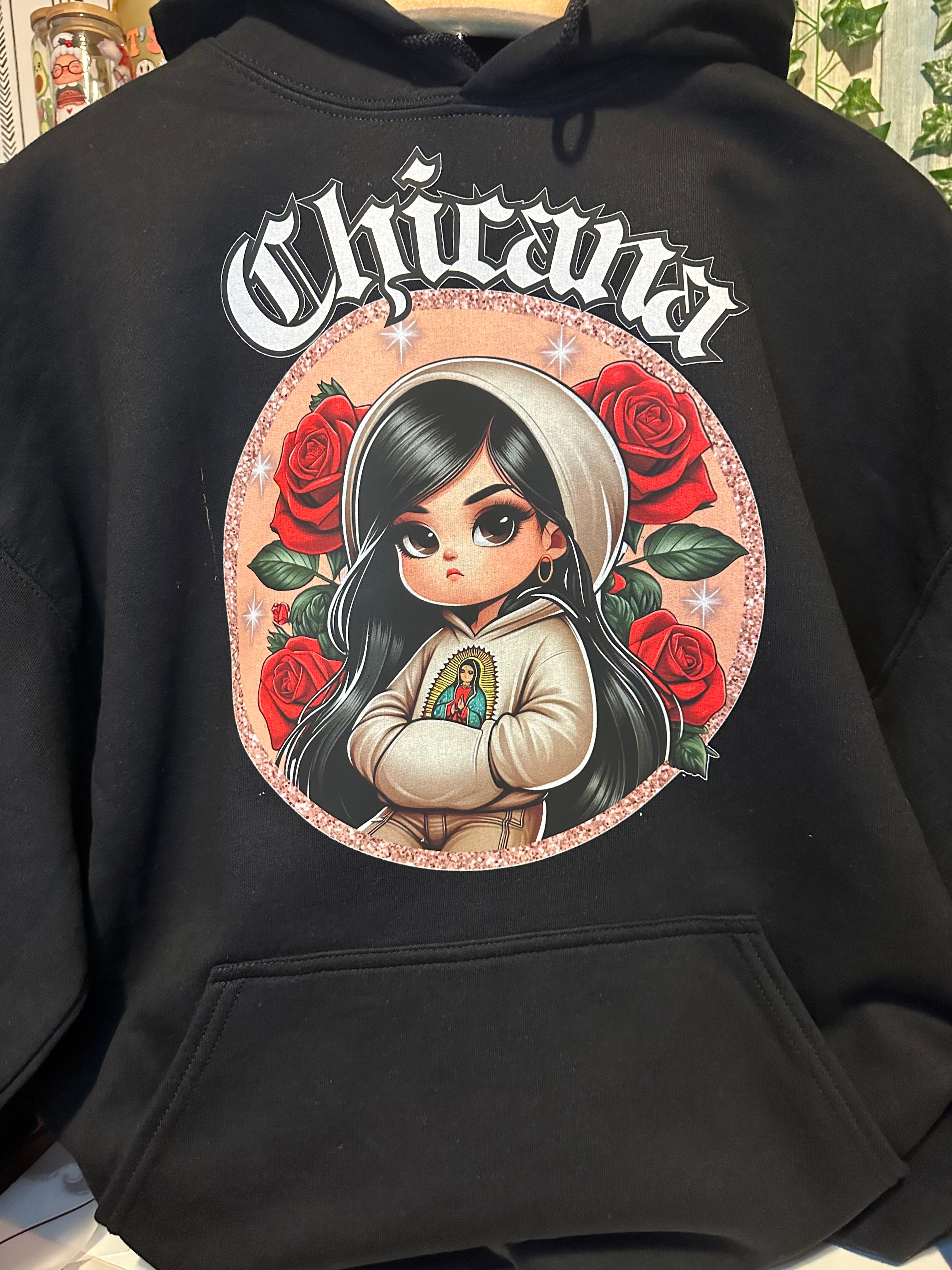 Black Chicana Hoodie