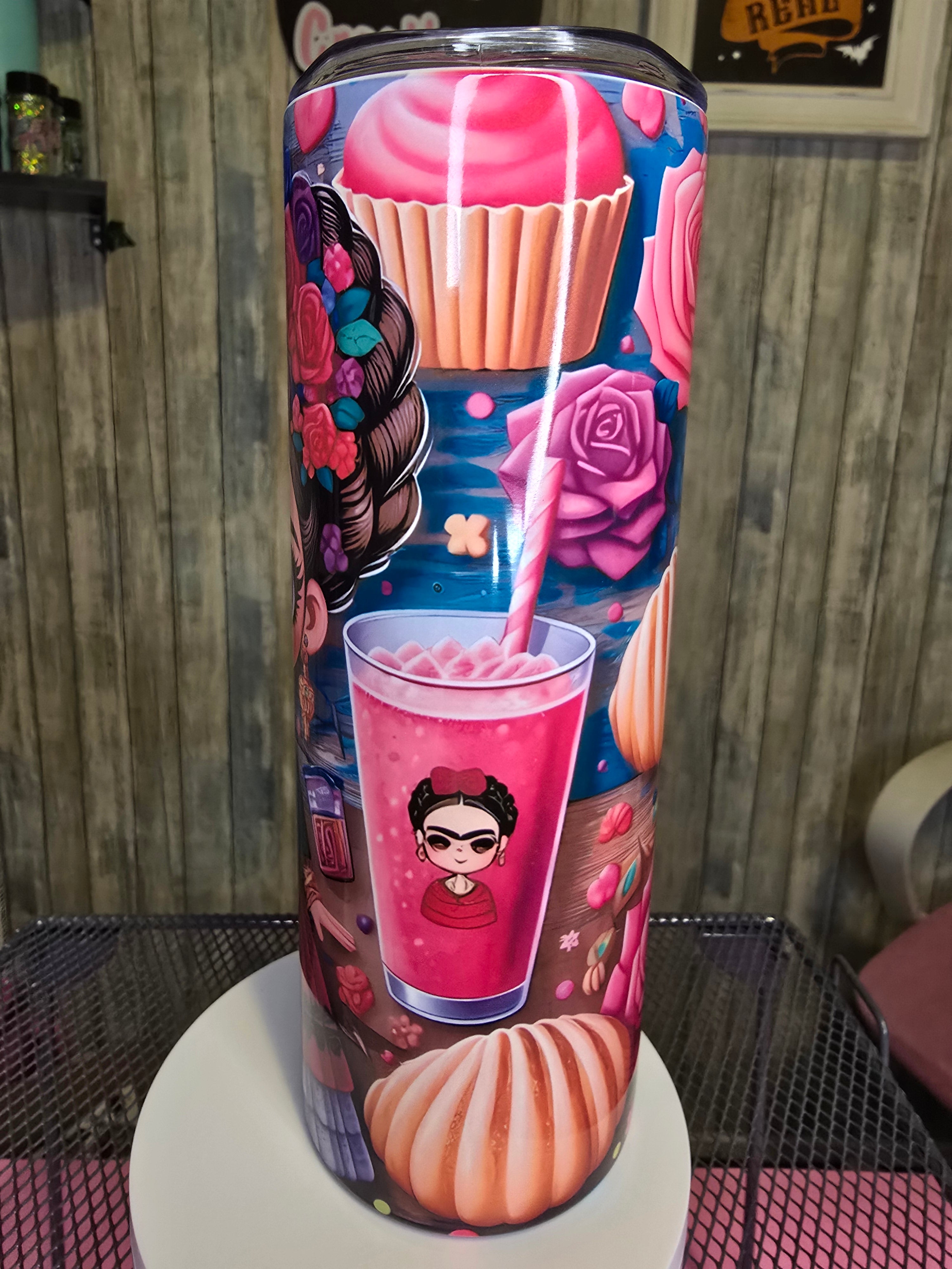 Frida 20 oz stainless steel tumbler