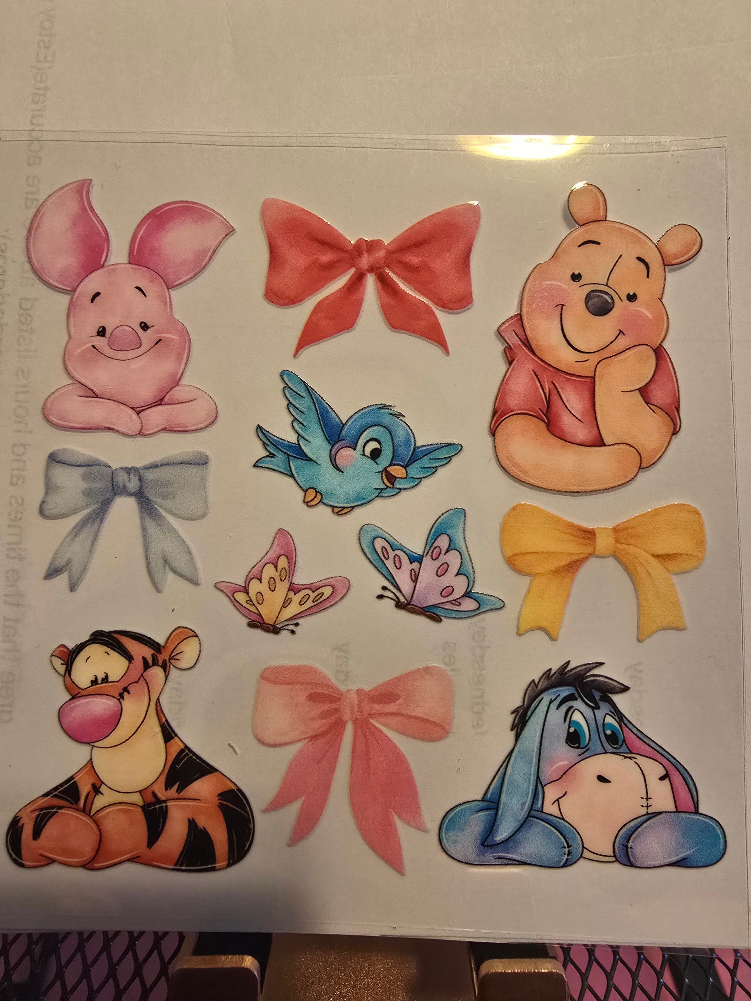 Honey Bear and friends UVDTF decal