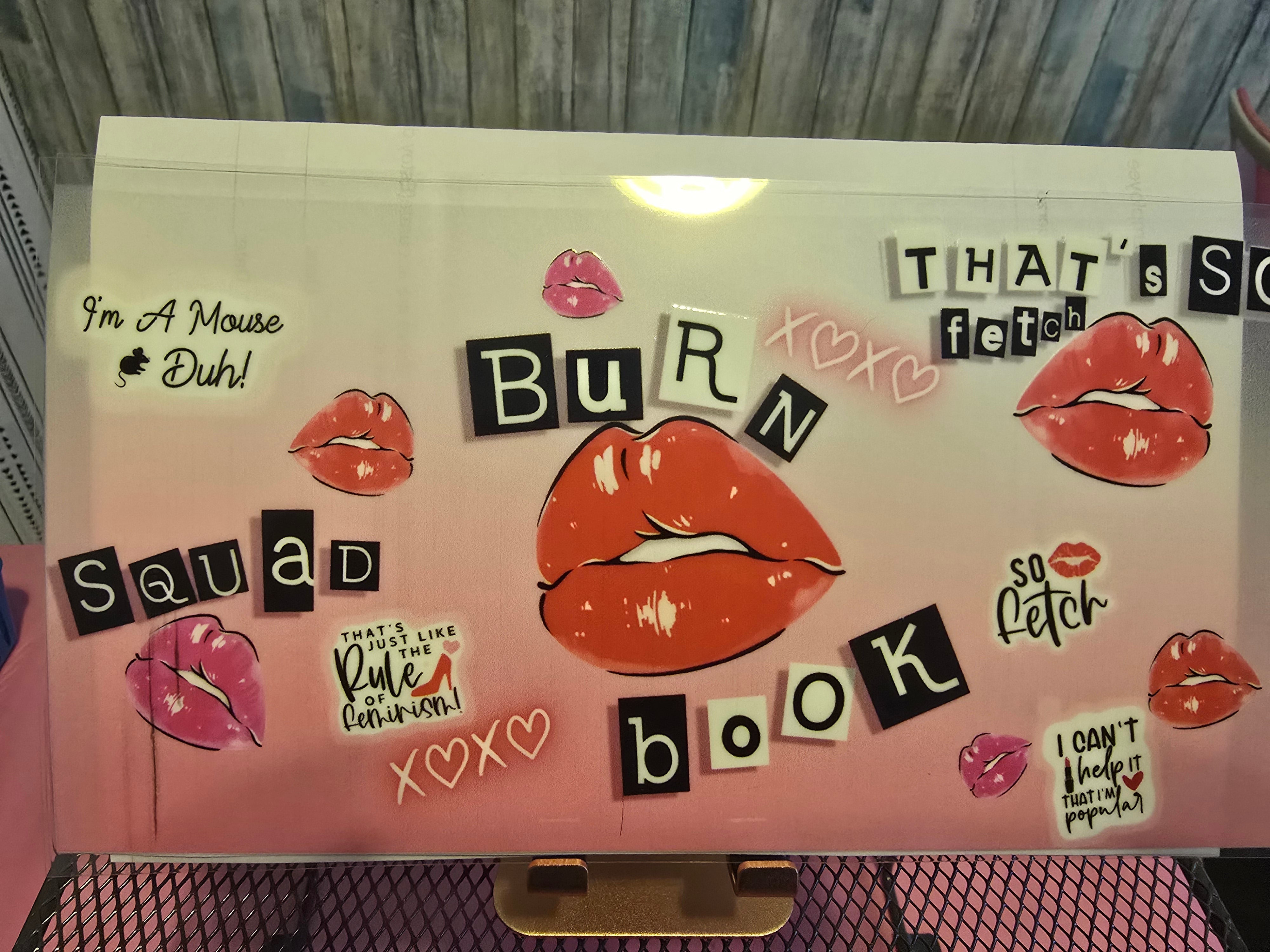Burn book UVDTF wrap