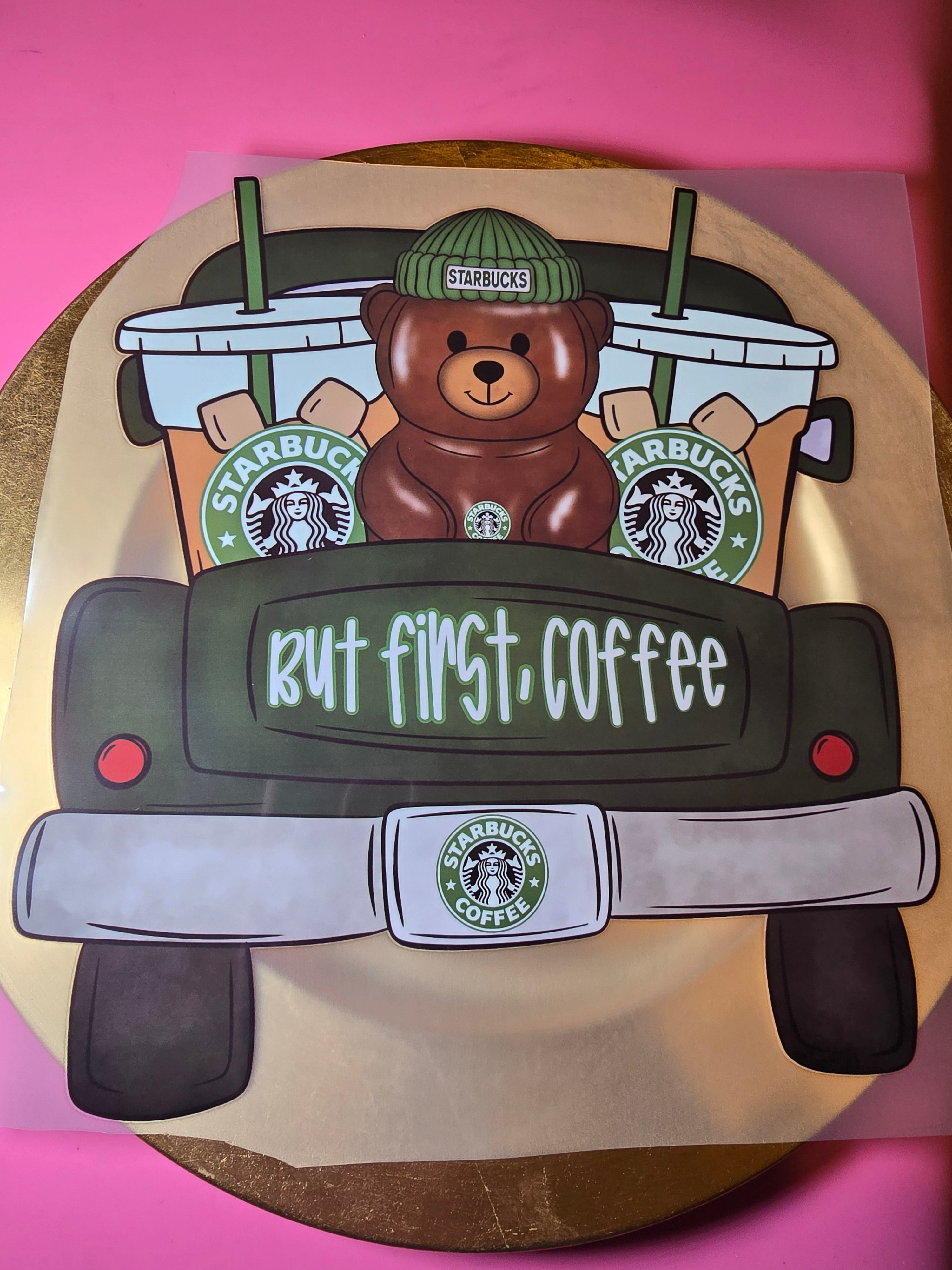 But first coffee bear DTF