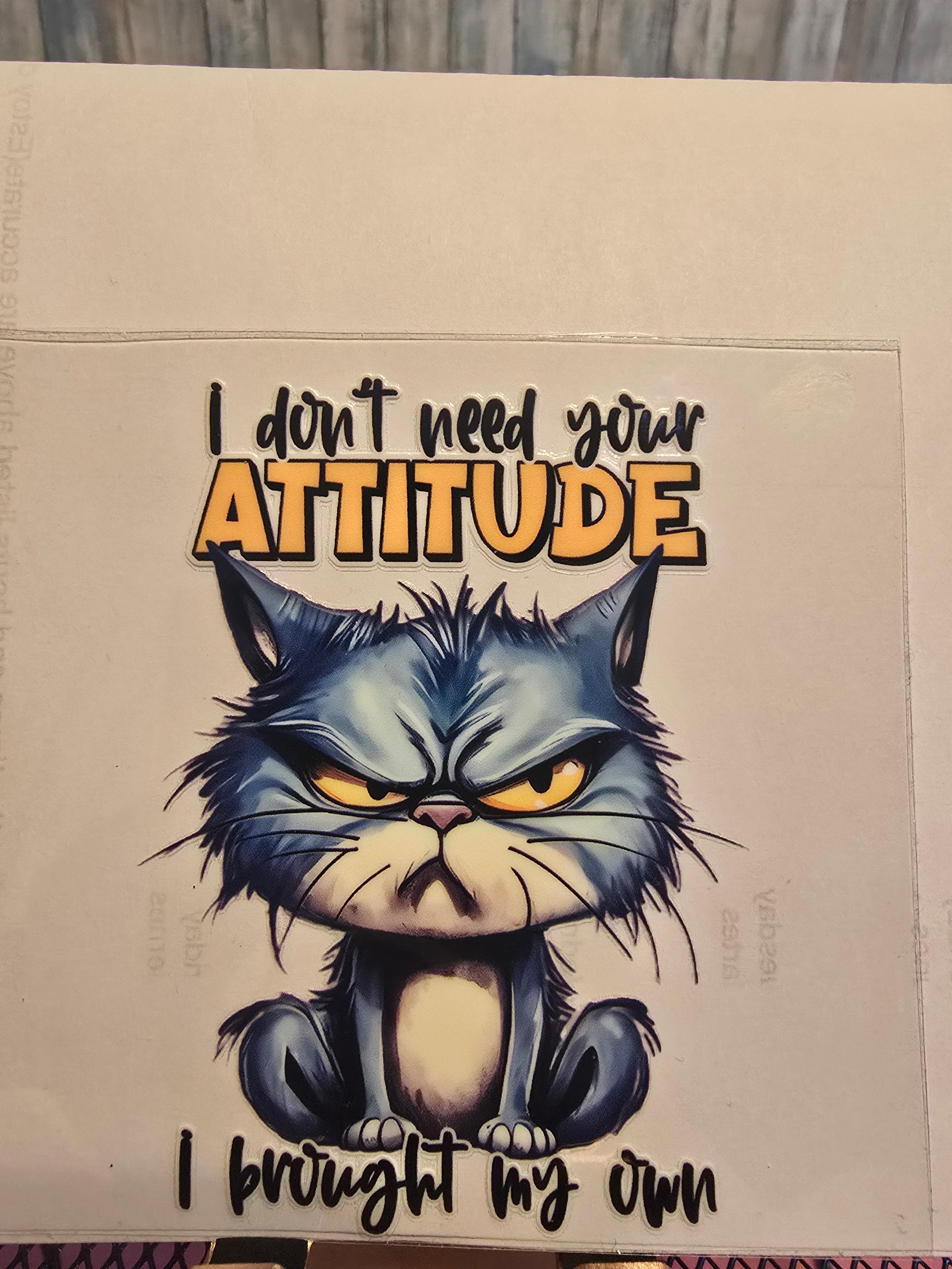 Attitude UVDTF decal
