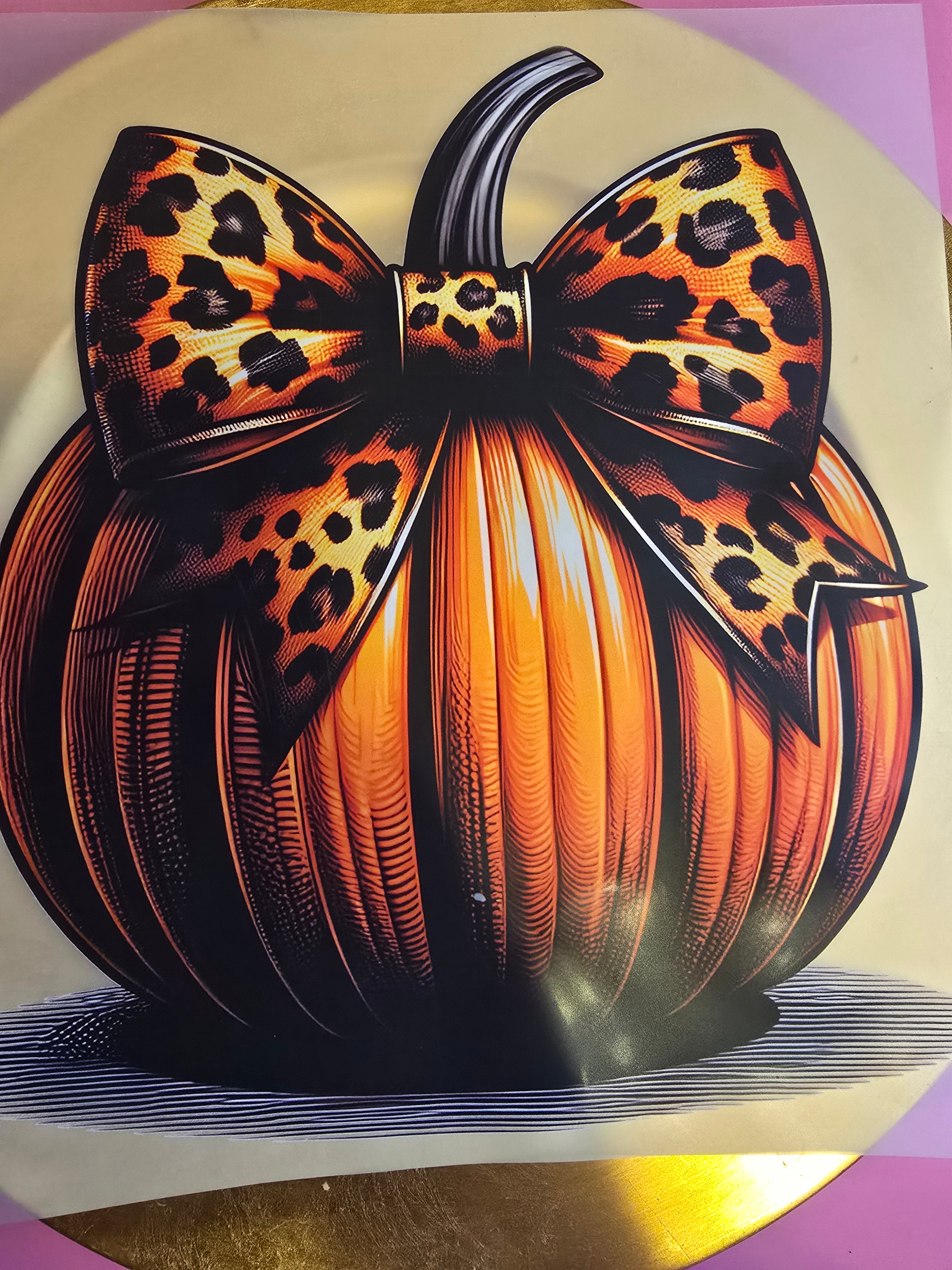 Pumpkin with bow