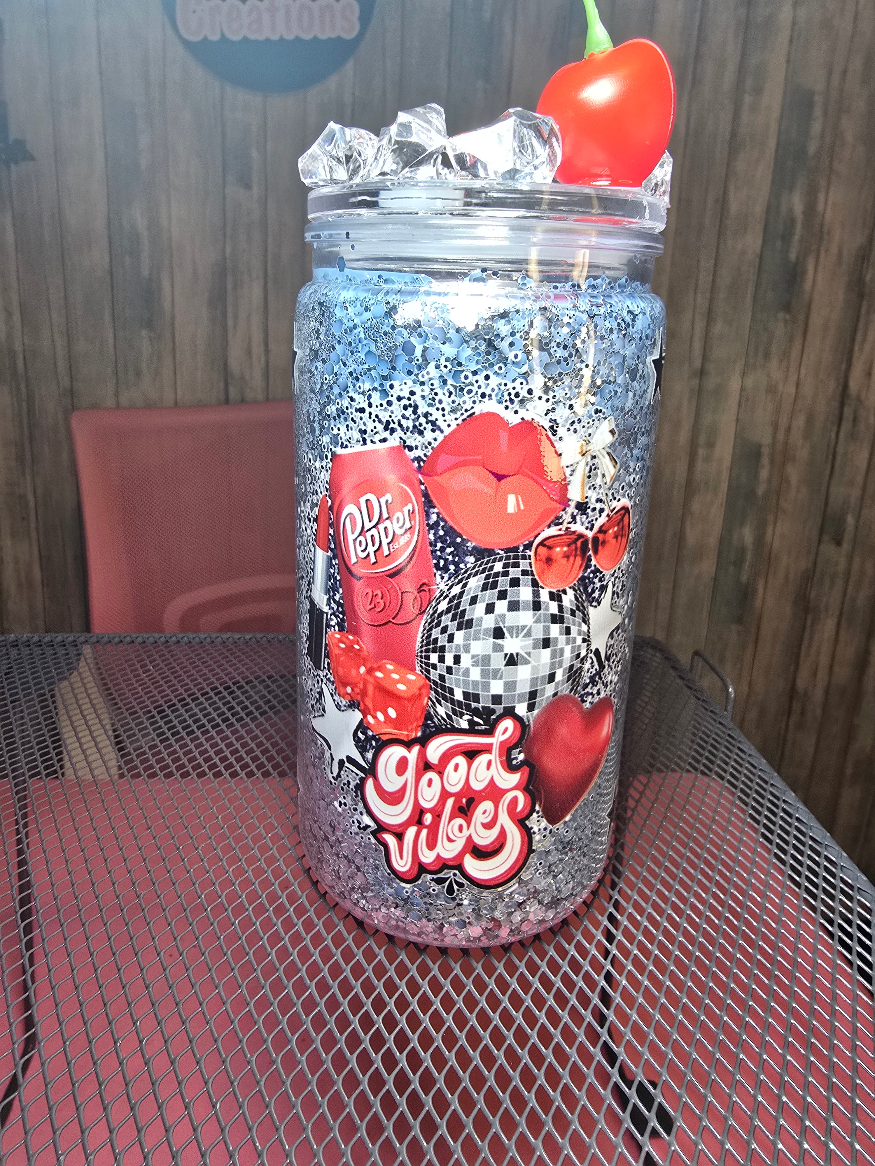 Dry glitter cup