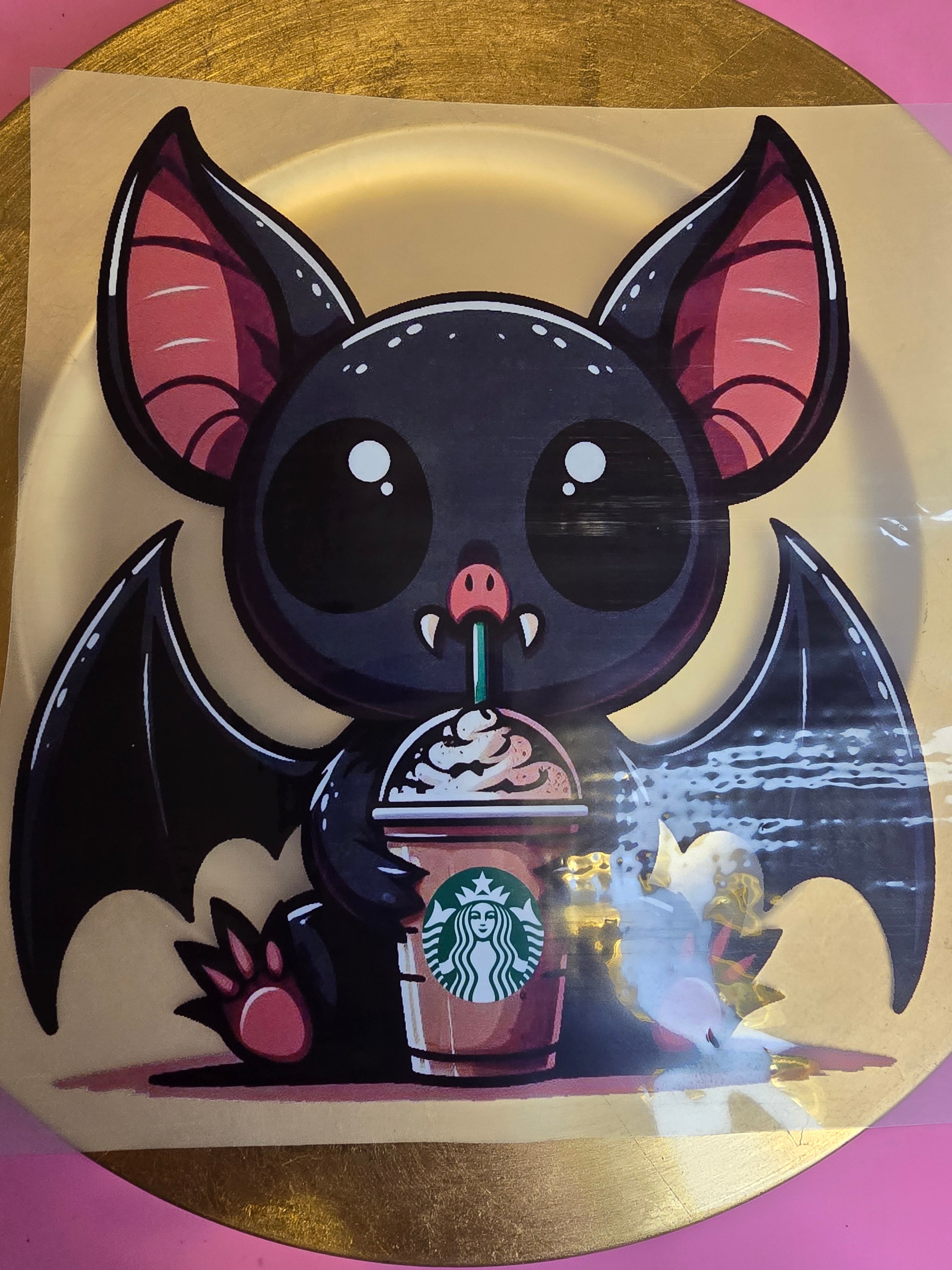 Bat Coffee Print
