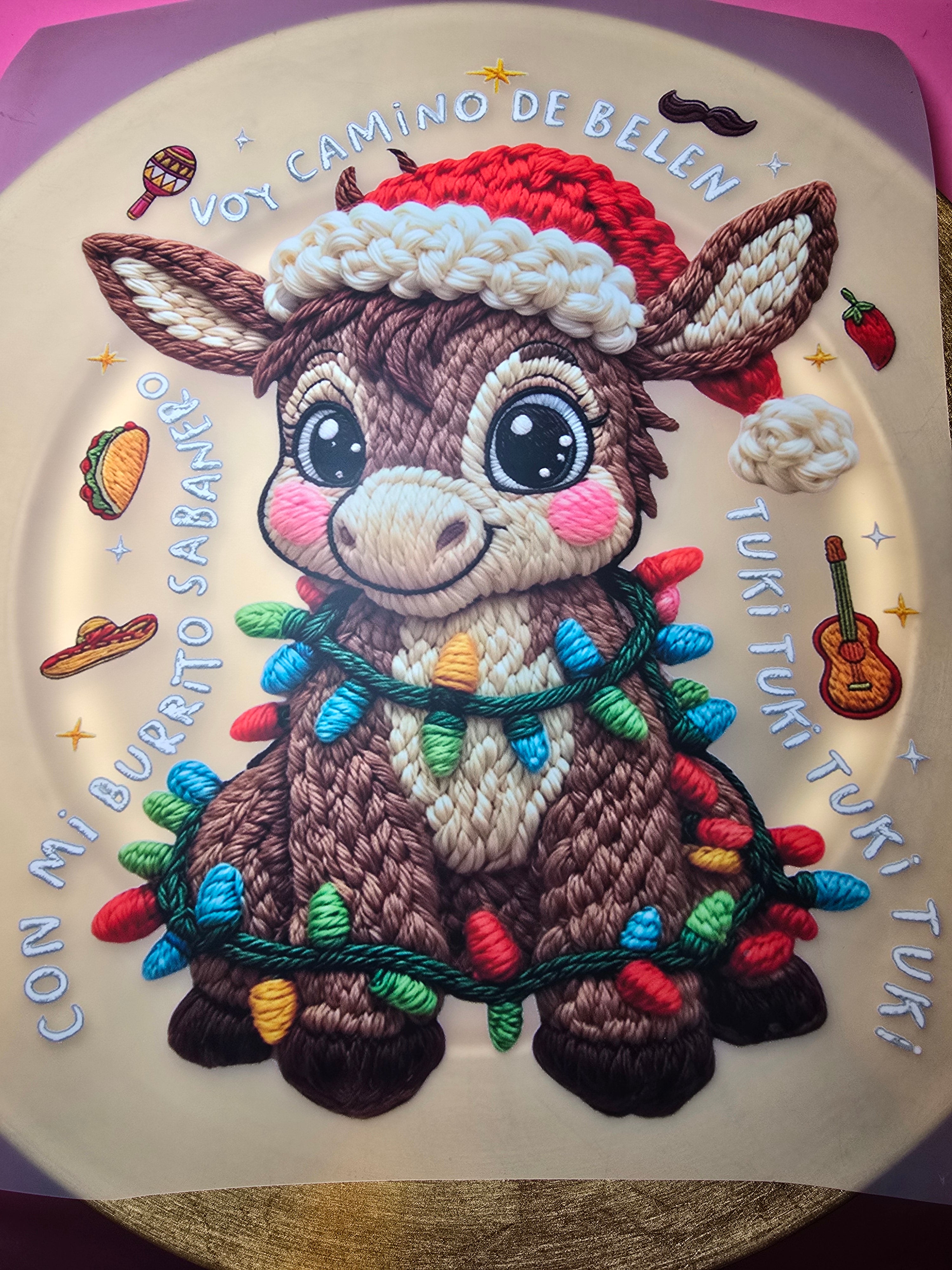 Burrito yarn look DTF