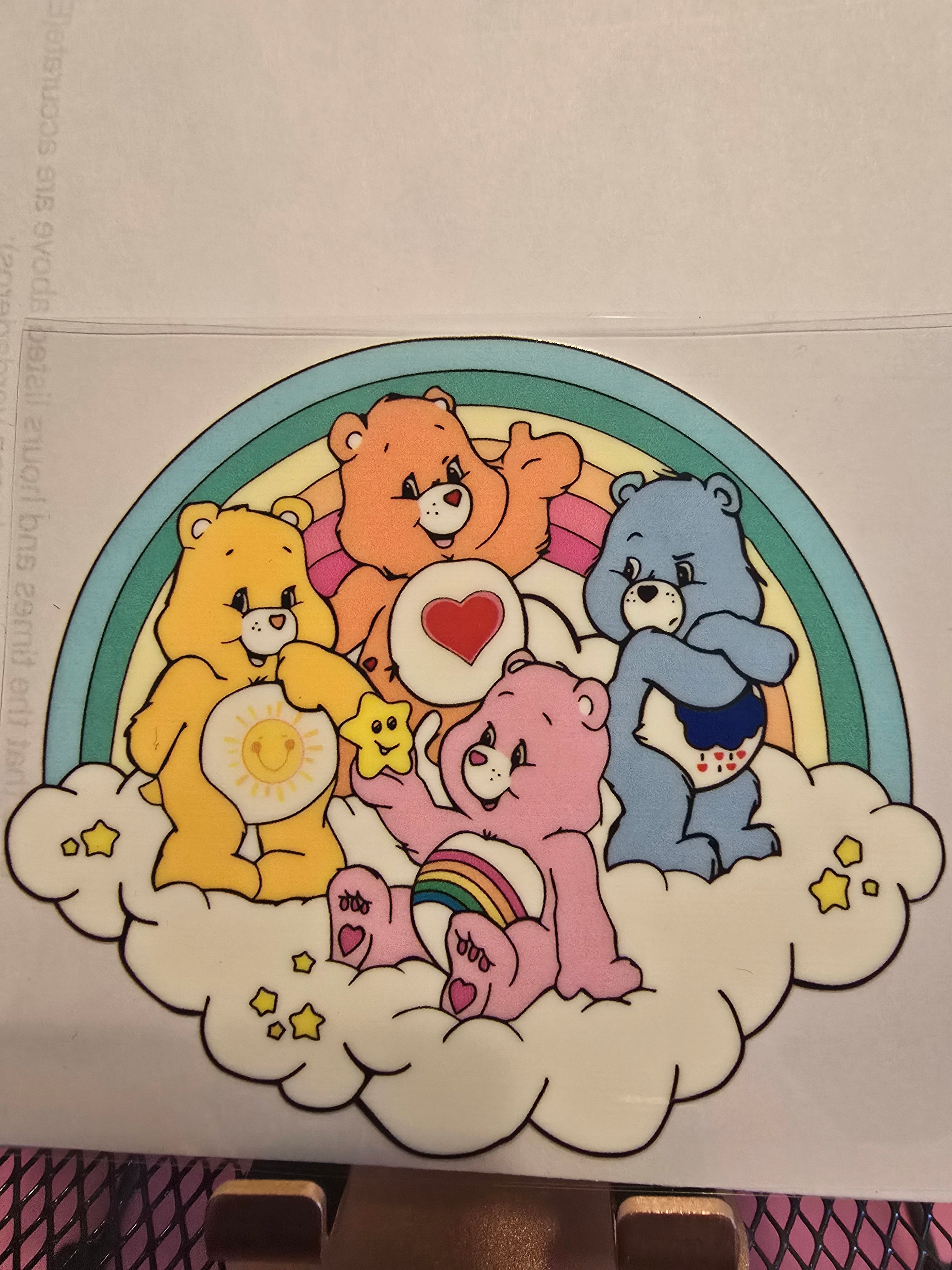 Caring Bears UVDTF decal