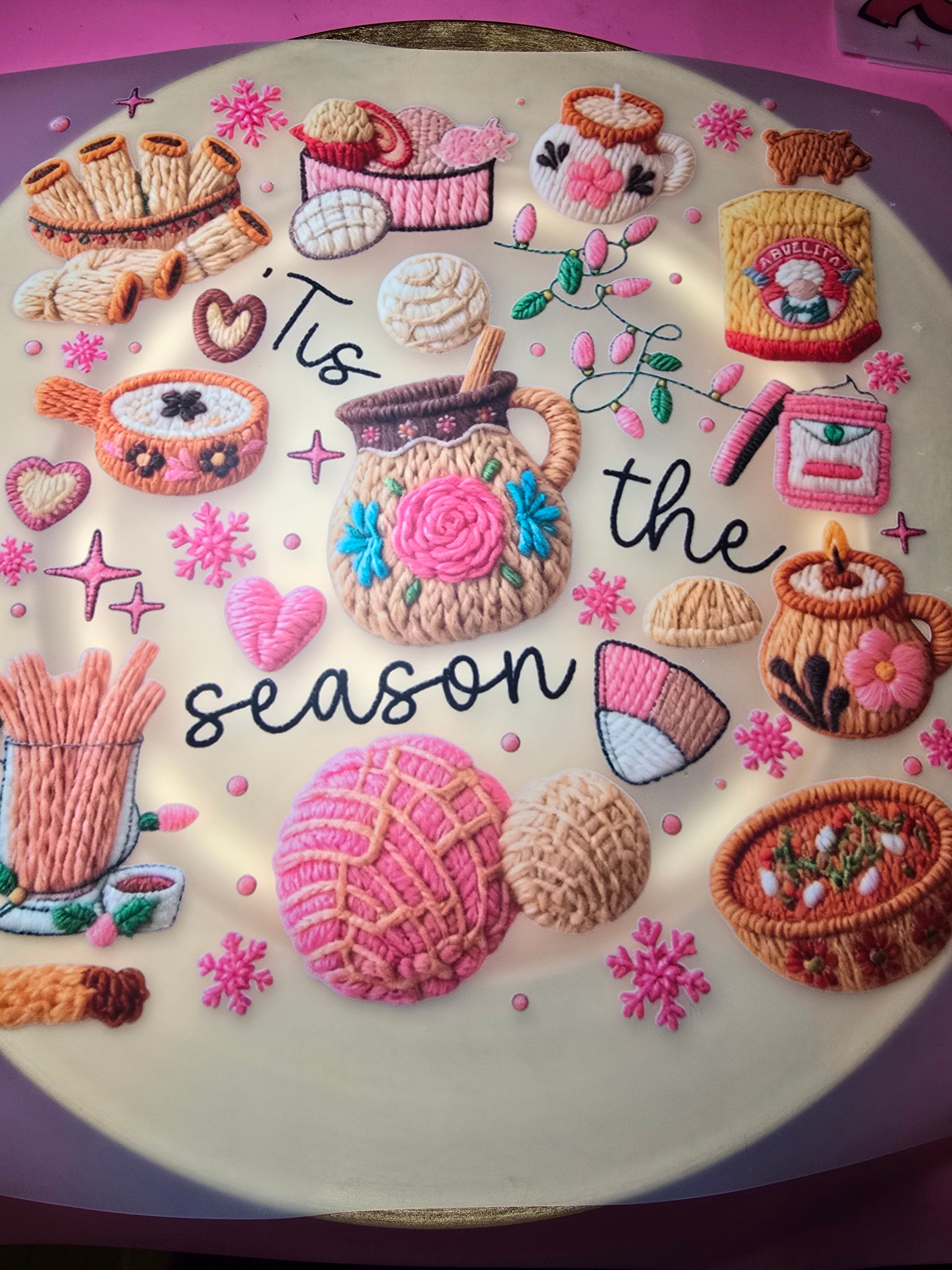 Tis the Season yarn look DTF