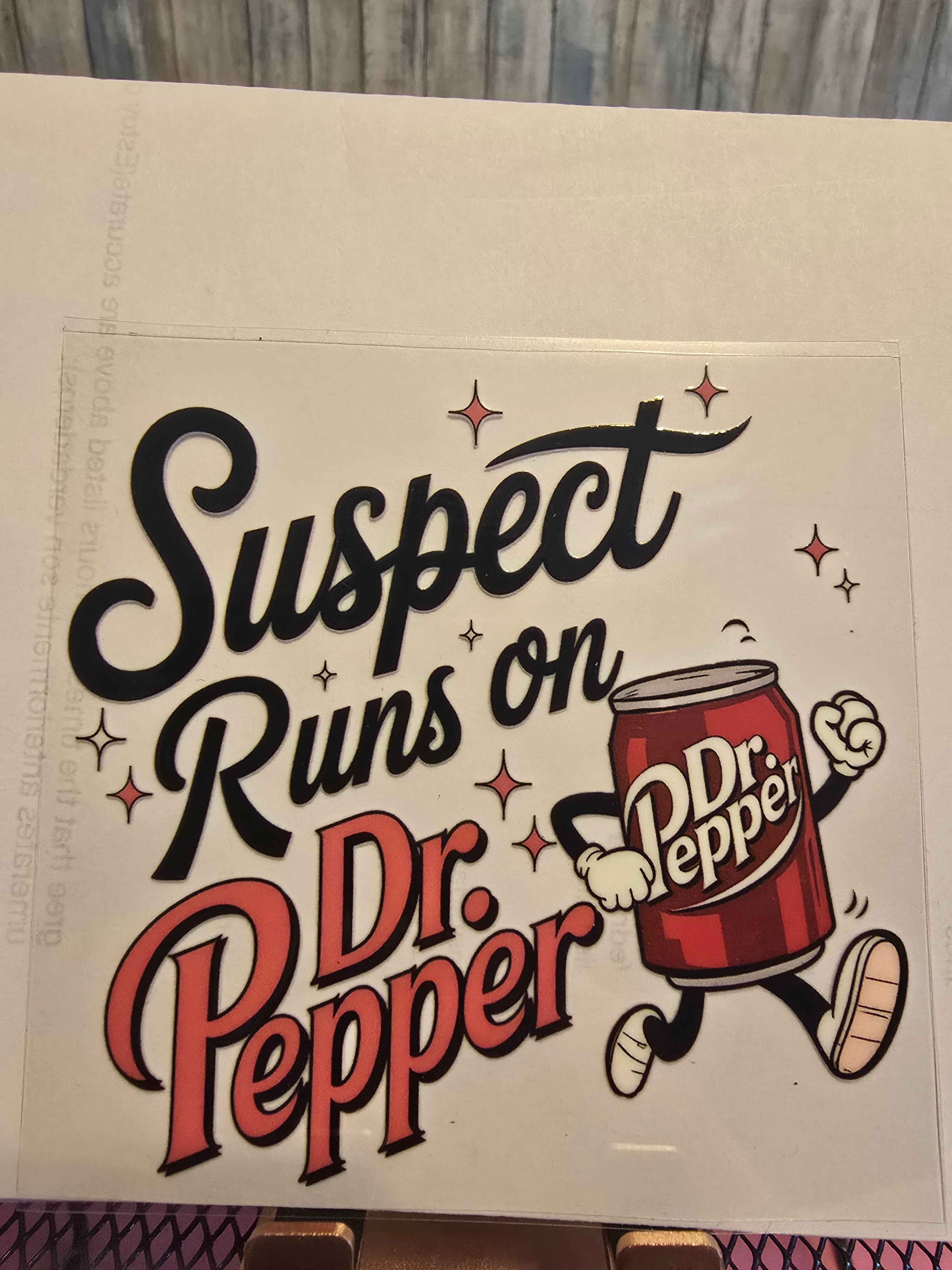 Suspect runs on DP decal