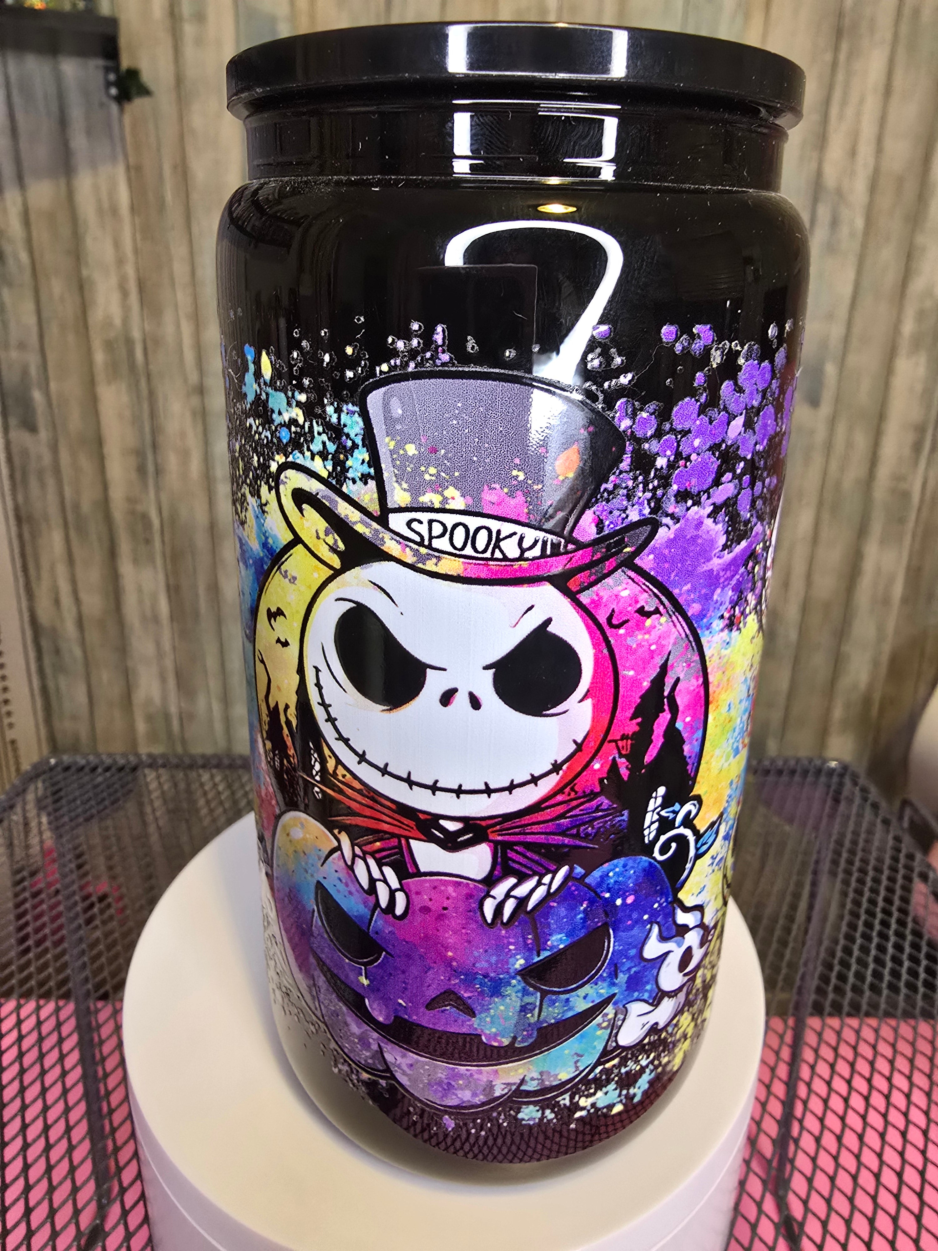 Black glass libby cup