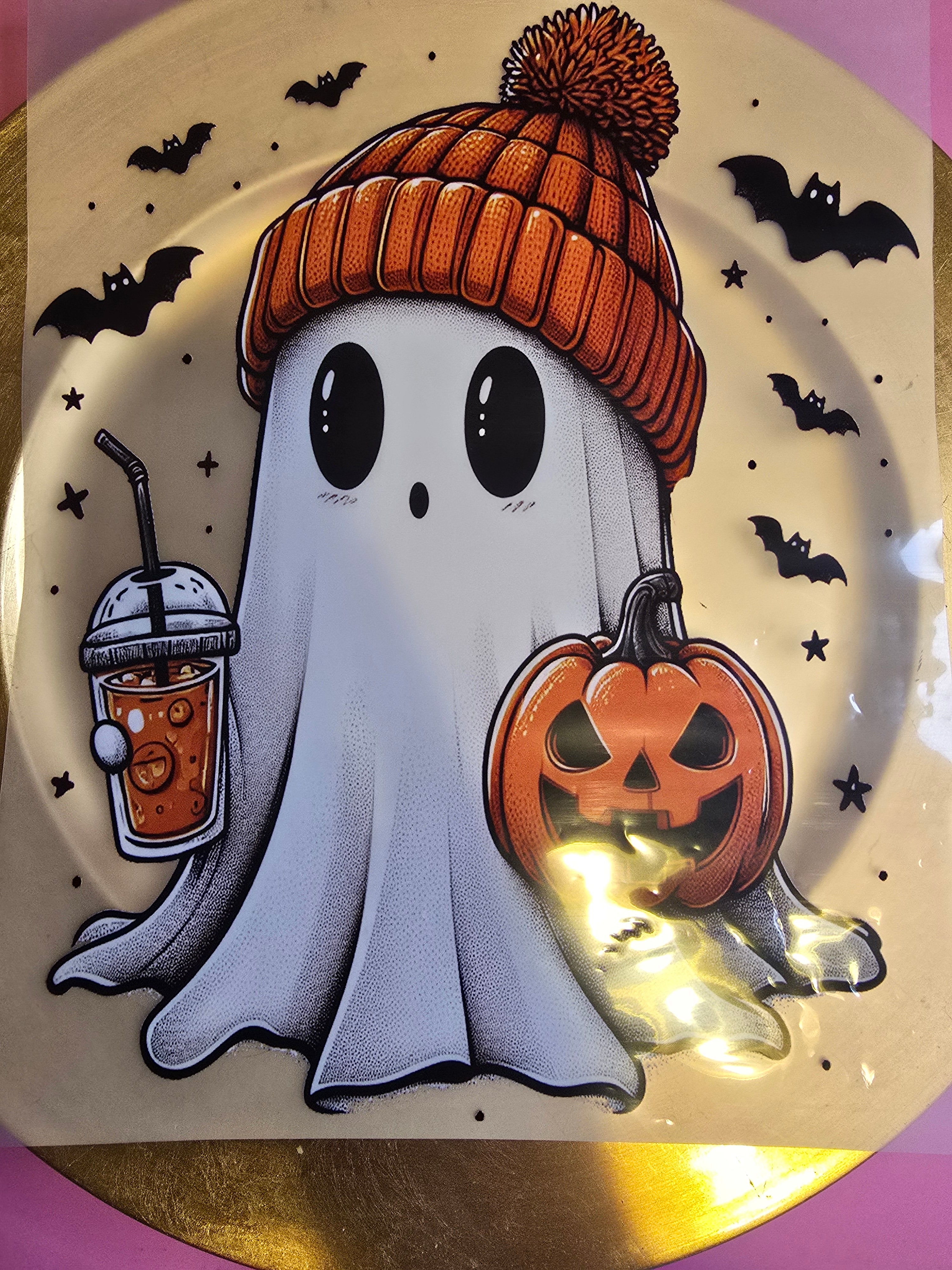 Orange beanie Ghost