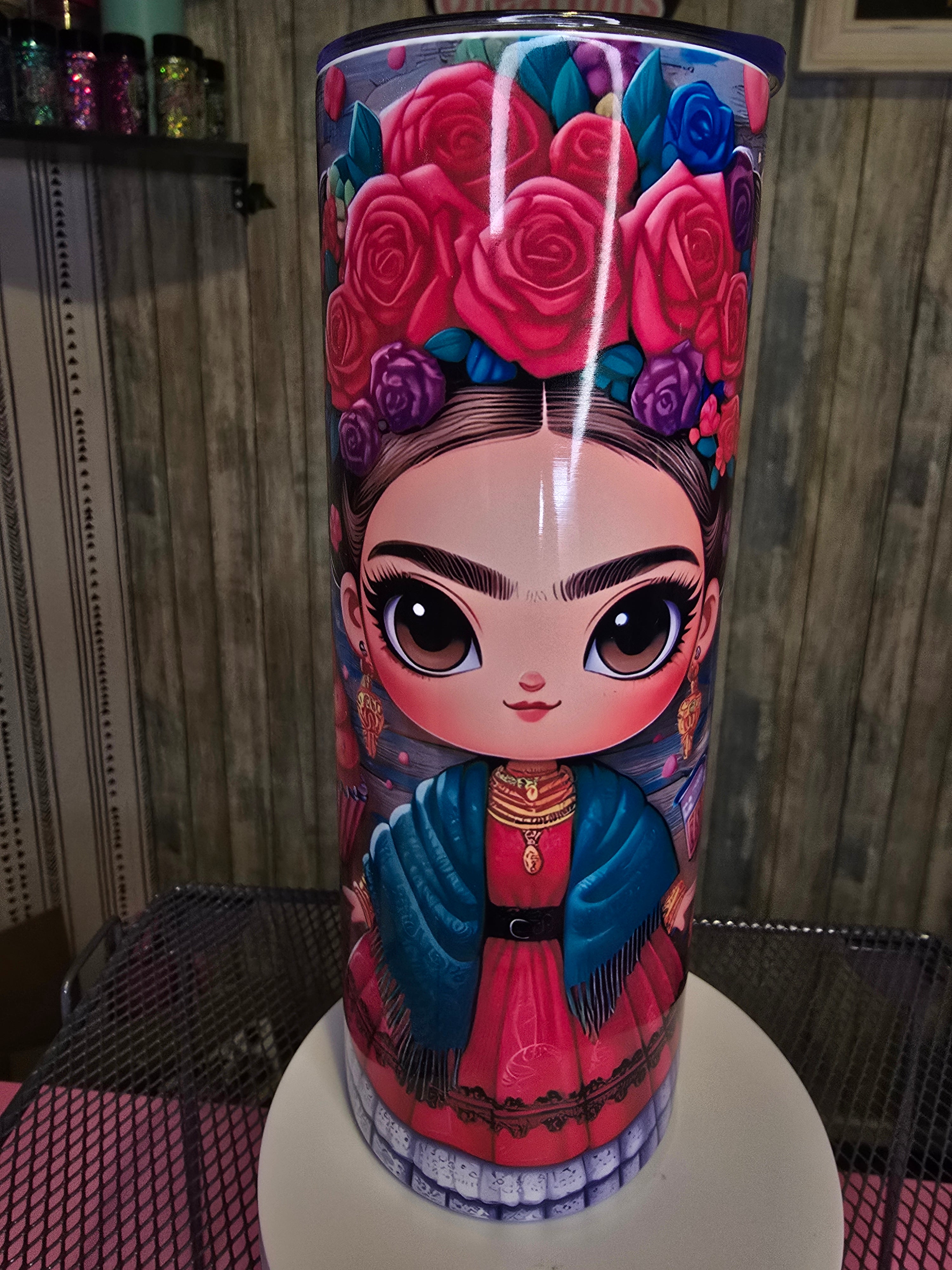 Frida 20 oz stainless steel tumbler
