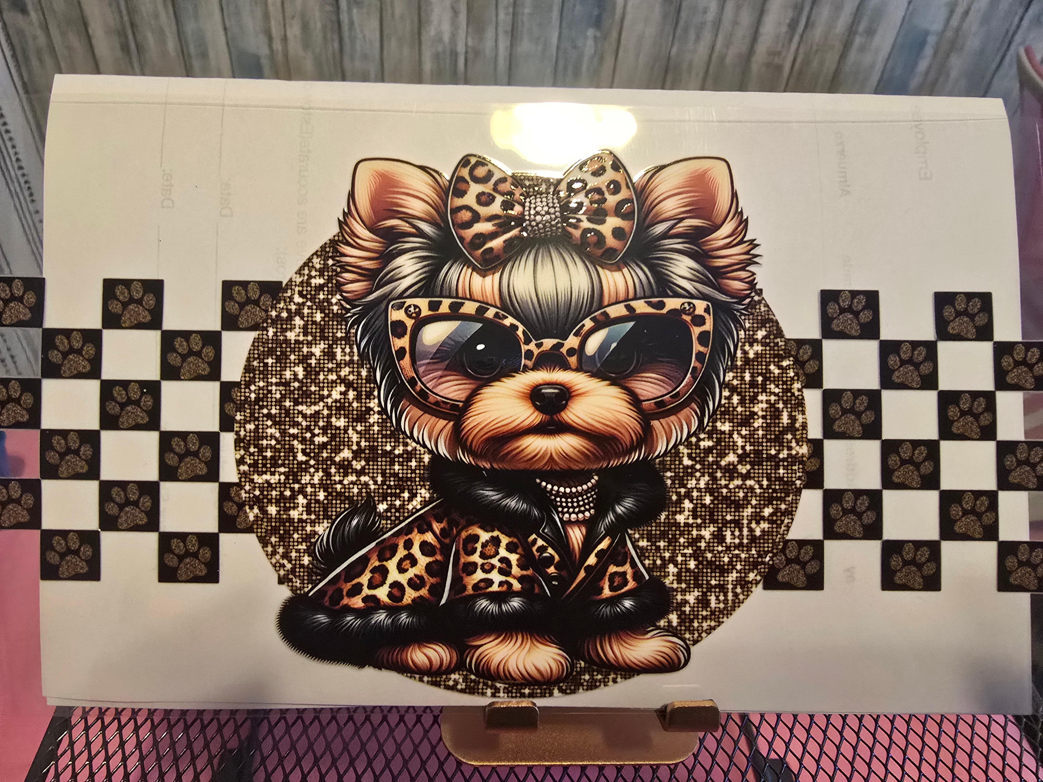 Yorkie UVDTF wrap